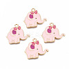 Rack Plating Alloy Enamel Pendants ENAM-T011-154A-1
