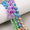 Dyed Natural White Jade & Synthetic Turquoise & Shoushan Stone & Red Netstone Beads Strands G-Z135-B07-1