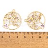 Rack Plating Alloy Enamel Pendants FIND-A040-05A-02G-3