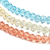 Transparent Painted Glass Beads Strands DGLA-A034-T4mm-A13-4