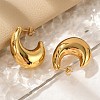 304 Stainless Steel Stud Earrings EJEW-Q011-09G-4