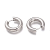 201 Stainless Steel Huggie Hoop Earrings EJEW-O095-05-15-2