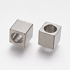 Tarnish Resistant 304 Stainless Steel European Beads STAS-F195-106P-2