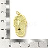Real 18K Gold Plated Brass Clear Cubic Zirconia Pendants KK-A198-22G-03-3