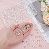 200Pcs Transparent Electropalte Glass Beads GLAA-SP0001-33-3