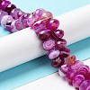 Natural Banded Agate/Striped Agate Beads Strands G-E605-A02-03A-2
