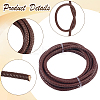Braided Leather Cord with Core WL-CL0001-01C-5