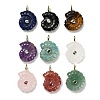 Natural Mixed Gemstone Pendants G-A287-01G-1