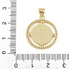 Brass Micro Pave Cubic Zirconia Pendants KK-P323-11G-G01-3