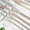 4 Yards 4 Styles Self Adhesive Resin Rhinestone Tape DIY-CY0002-04-3