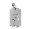 Non-Tarnish 304 Stainless Steel Pendants STAS-O127-B03-1