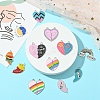 10 Sets 10 Styles Alloy Enamel Split Pendants FIND-YW0006-38-4