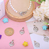  6Pcs Brass Fold Over Clasp with Crystal Rhinestone KK-CA0002-69B-4