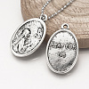 Tibetan Style Alloy Pendants TIBE-Q078-09AS-RS-5