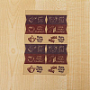 Kraft Paper Sealing Sticker DIY-K010-02-3