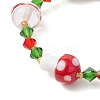 Bicone K9 Glass Beaded Stretch Bracelets BJEW-MZ00194-4