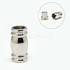 Tarnish Resistant 304 Stainless Steel Magnetic Clasps with Glue-in Ends STAS-K006-01A-1