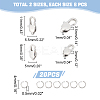 16Pcs 2 Size 304 Stainless Steel Lobster Claw Clasps STAS-UN0040-76B-5