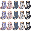 30Pcs 5 Styles Rack Plating Alloy Pendants FIND-SC0009-92-1