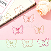 60Pcs 3 Colors Iron Paper Clips AJEW-SP0003-03-5