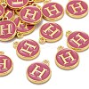 Golden Plated Alloy Enamel Charms LS-ENAM-S118-08H-4