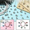 100Pcs 20 Styles Tibetan Style Alloy Tube Bails FIND-CJ0002-13-5
