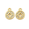 Brass Micro Pave Cubic Zirconia Pendants KK-P289-01G-1