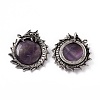 Natural Amethyst Pendants G-G983-01AS-01-2