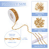 DIY 304 Stainless Steel Paperclip Chains Bracelet Necklace Making Kit DIY-TA0009-54-4