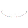 Acrylic and Glass Round Bead Necklaces NJEW-JN04876-1