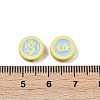 Spray Painted Alloy Beads PALLOY-S038-09C-2