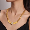 304 Stainless Steel with Seashell Necklaces NJEW-Q322-04G-1
