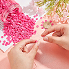 10 Strands Flat Round Handmade Polymer Clay Beads CLAY-PH0001-44V-3