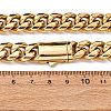 12MM 304 Stainless Steel Cuban Link Chain Necklaces for Unisex NJEW-K295-02C-G-5