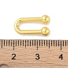 Rack Plating Brass U Shape Links Buckle for Dress Lingria Bikini Swimming Wear Accessories KK-A224-24B-G-3