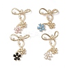 Brass Micro Pave Cubic Zirconia Pendants KK-L208-56G-1