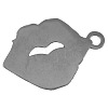Platinum Plated Alloy Enamel Red Lip Pendants X-ENAM-26X18-2