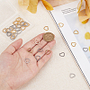 40Pcs 2 Colors 201 Stainless Steel Linking Rings STAS-GL0001-05-7