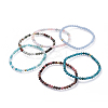 Natural Mixed Gemstone Stretch Bracelets BJEW-JB04556-1