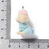 Flocky Resin Pendants RESI-A040-03A-3