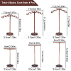 Fingerinspire 2 Sets 2 Style Iron Earring Display Stand EDIS-FG0001-40-2