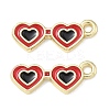 Alloy Enamel Pendants FIND-D044-18G-1