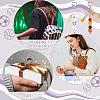 DIY Wood Sports Ball Beadable Keychain Jewelry Making Kits DIY-PH0023-91-6