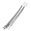 12Pcs 1.5MM 304 Stainless Steel Twisted Chain Necklaces for Men Women NJEW-H093-17P-01-4
