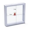 Square Transparent PE Thin Film Suspension Jewelry Display Box LS-CON-D009-01C-05-4