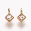 Brass Cubic Zirconia Pendants LS-X-KK-T014-109G-2
