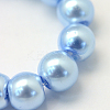 Baking Painted Pearlized Glass Pearl Round Bead Strands X-HY-Q003-4mm-24-3