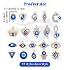 40Pcs Zinc Alloy Rhinestone Connector Charms & Pendants Kits FIND-HY0004-30-2