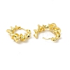 Rack Plating Brass Twist Round Hoop Earrings for Women EJEW-E270-20G-2