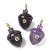 Natural Amethyst Pendants GG-CBA105B-04L-G-1